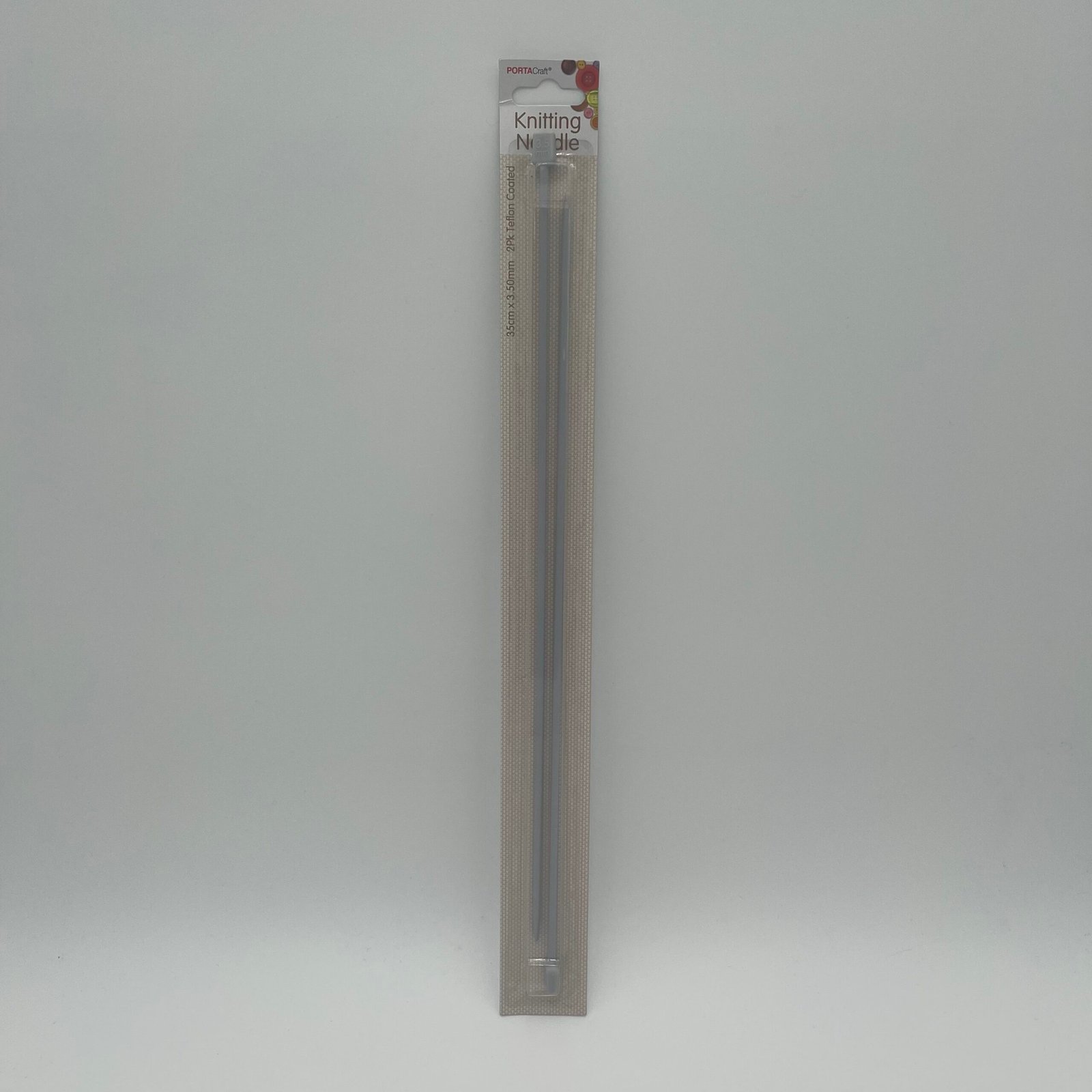 Knitting Needles Teflon Coat 2pk - 35cm x 3.50mm