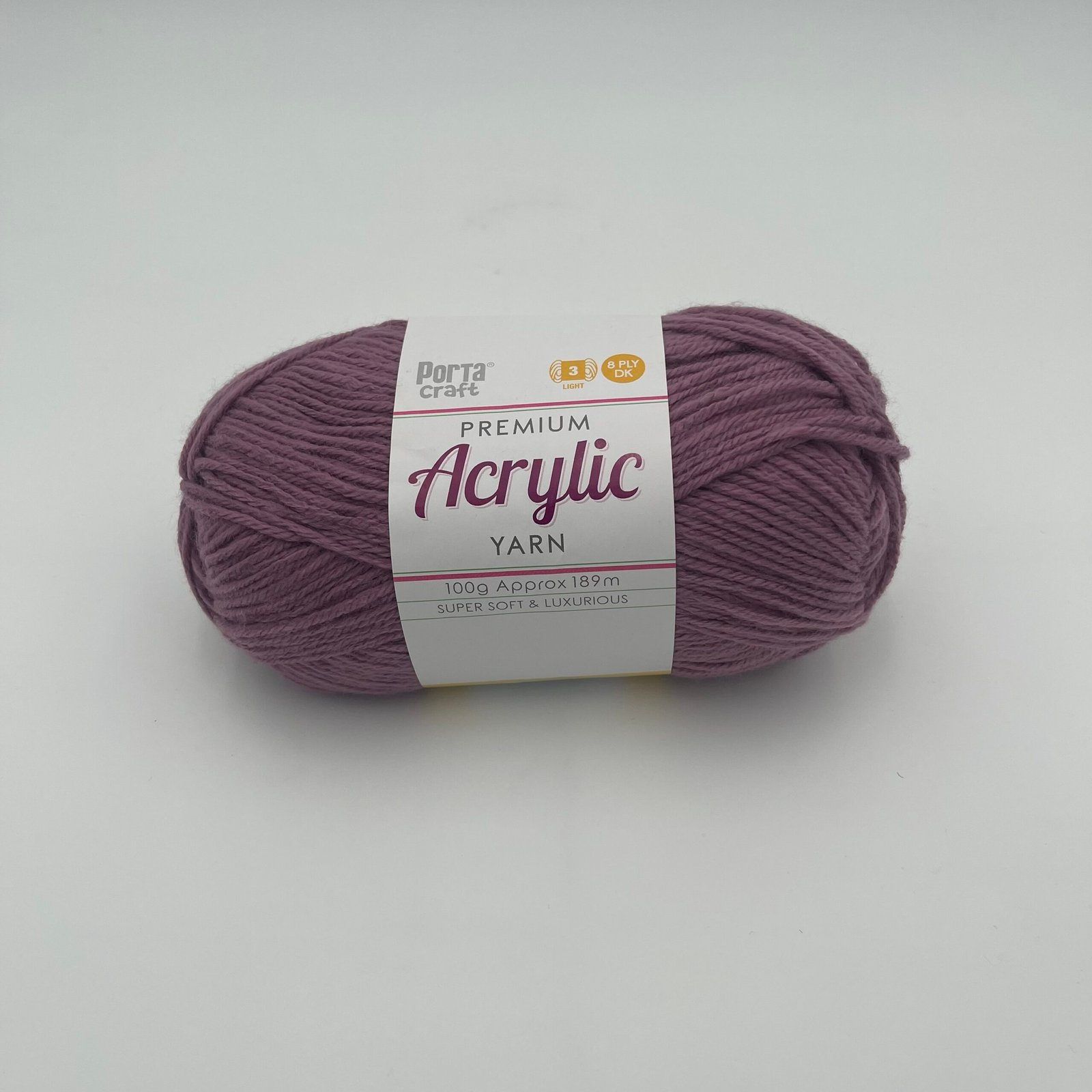Acrylic Yarn 100g 189m 8ply - Jasmine
