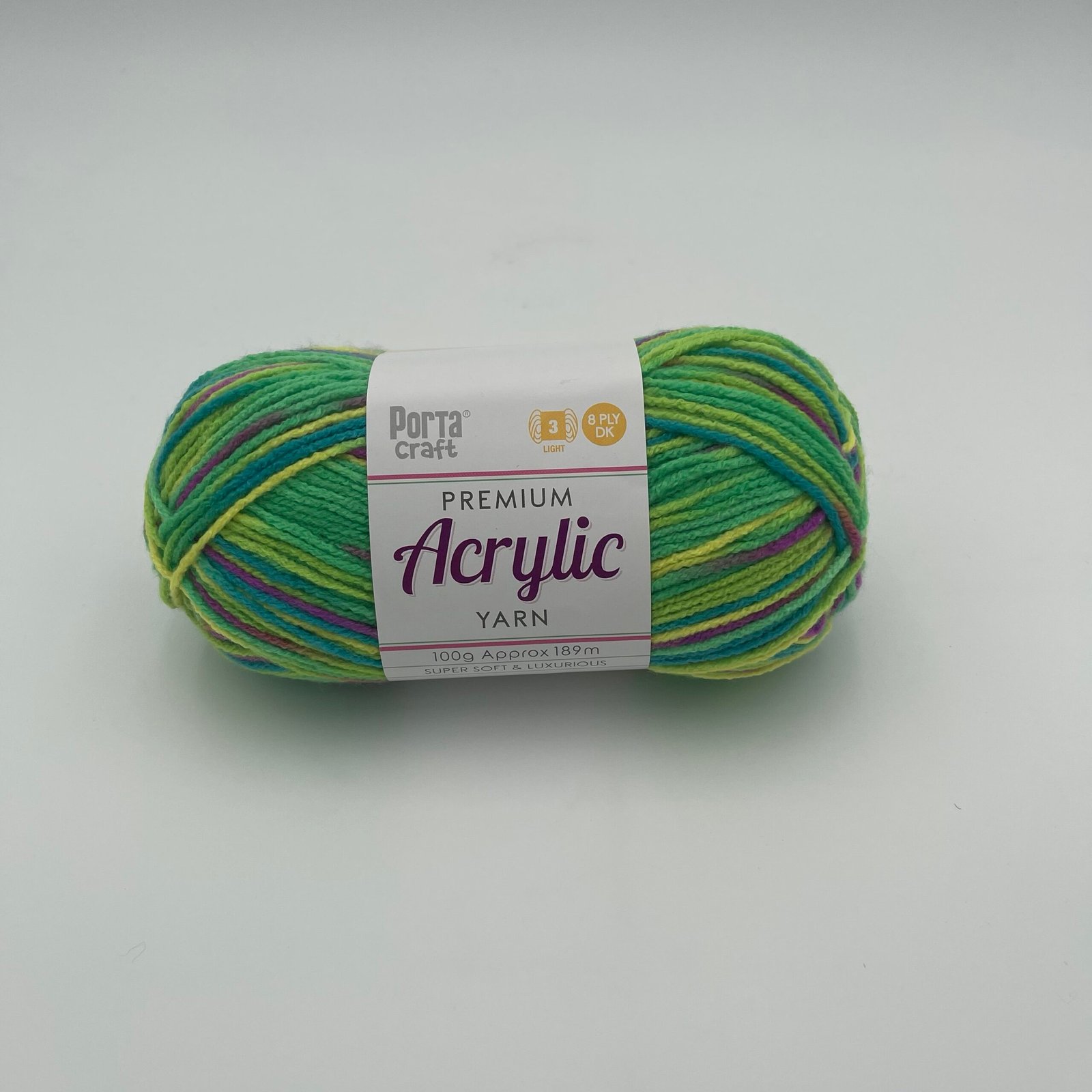 Acrylic Yarn 100g 189m 8ply - Green