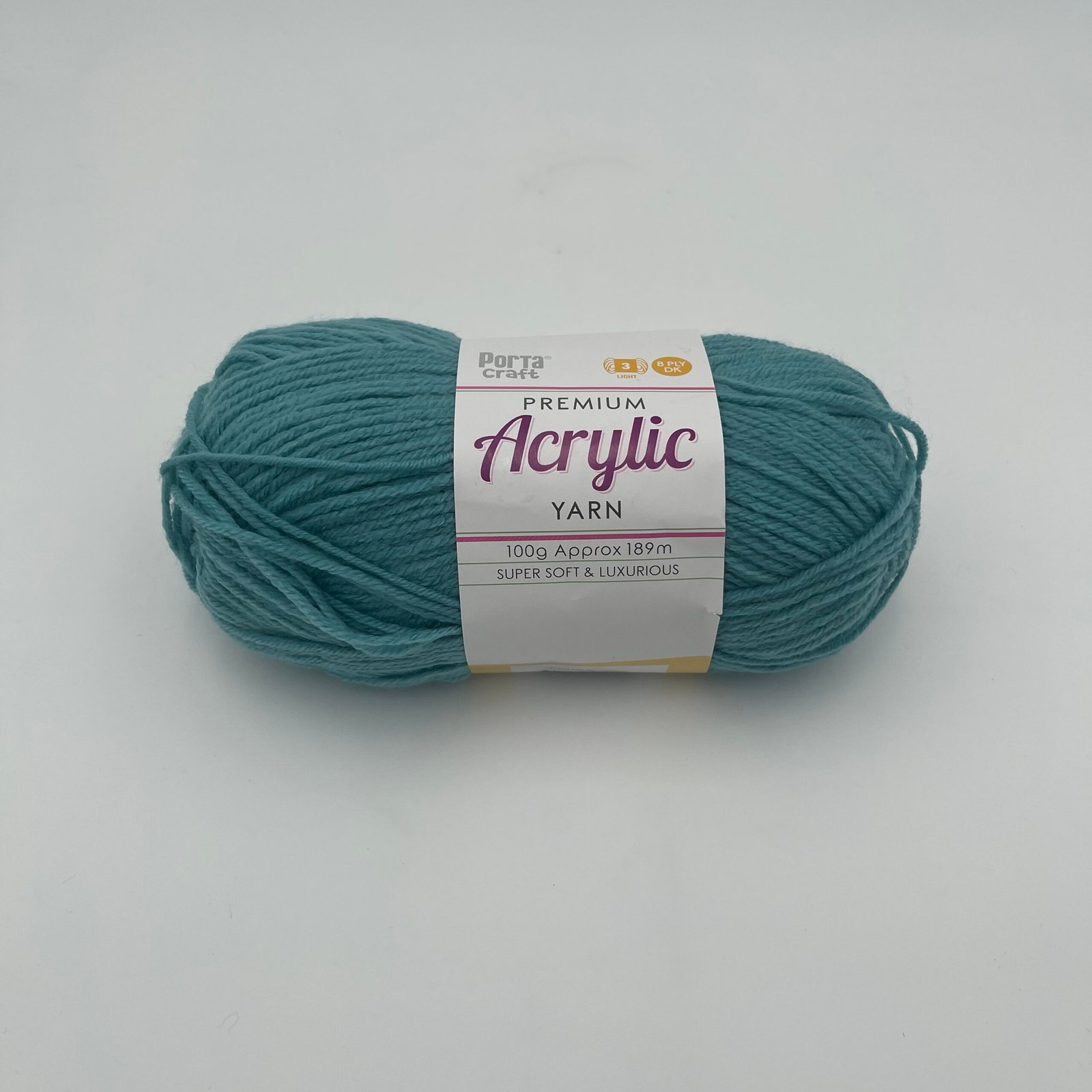 Acrylic Yarn 100g 189m 8ply - Aqua