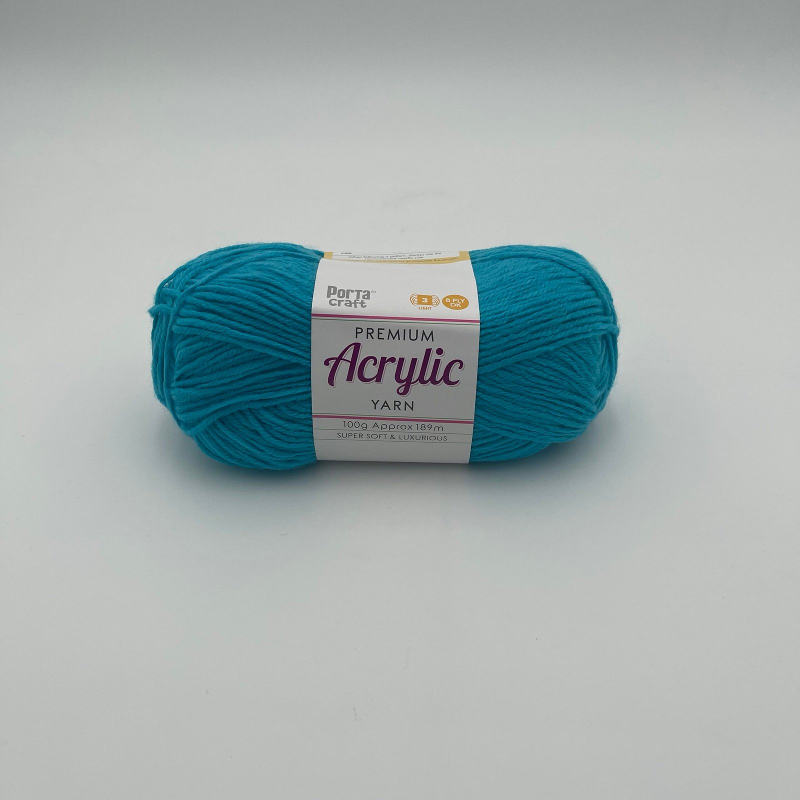 Acrylic Yarn 100g 189m 8ply - Hot Blue