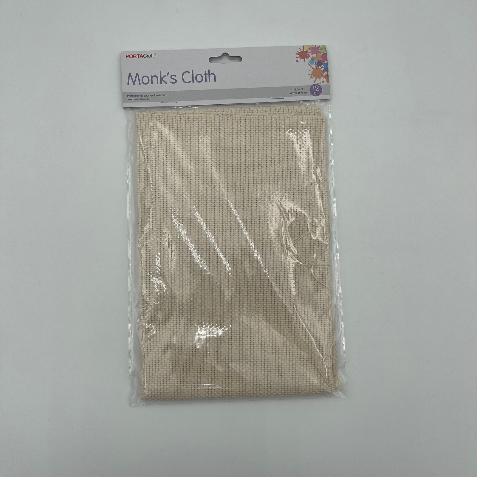 Monk’s Cloth 100% Cotton 457 x 457mm Natural