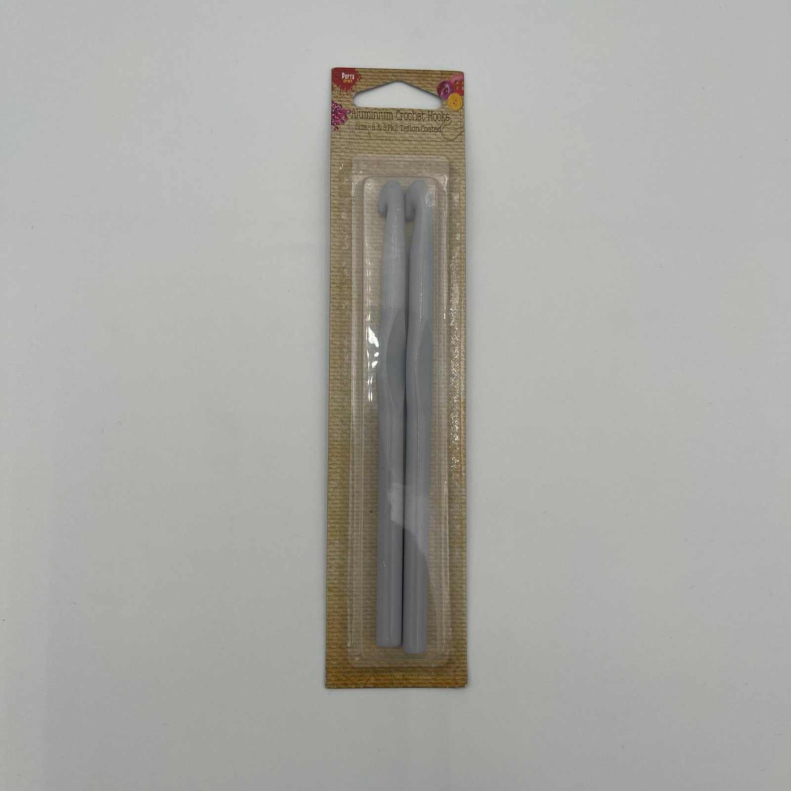 Aluminium Crochet Hooks 8&9 2pk
