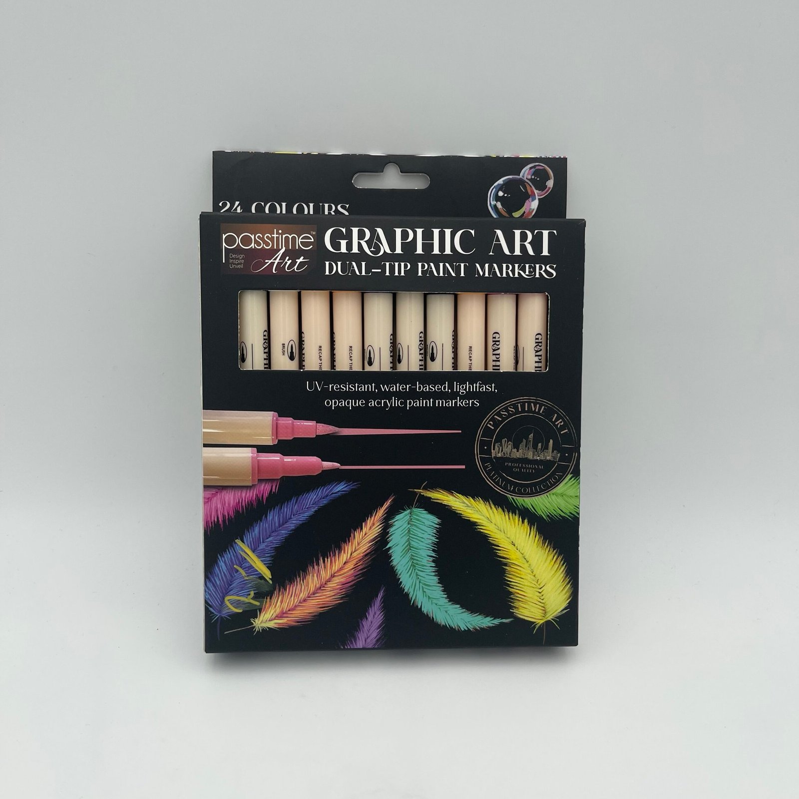 Platinum Dual-Tip Acrylic Pro Paint Markers - 24 piece