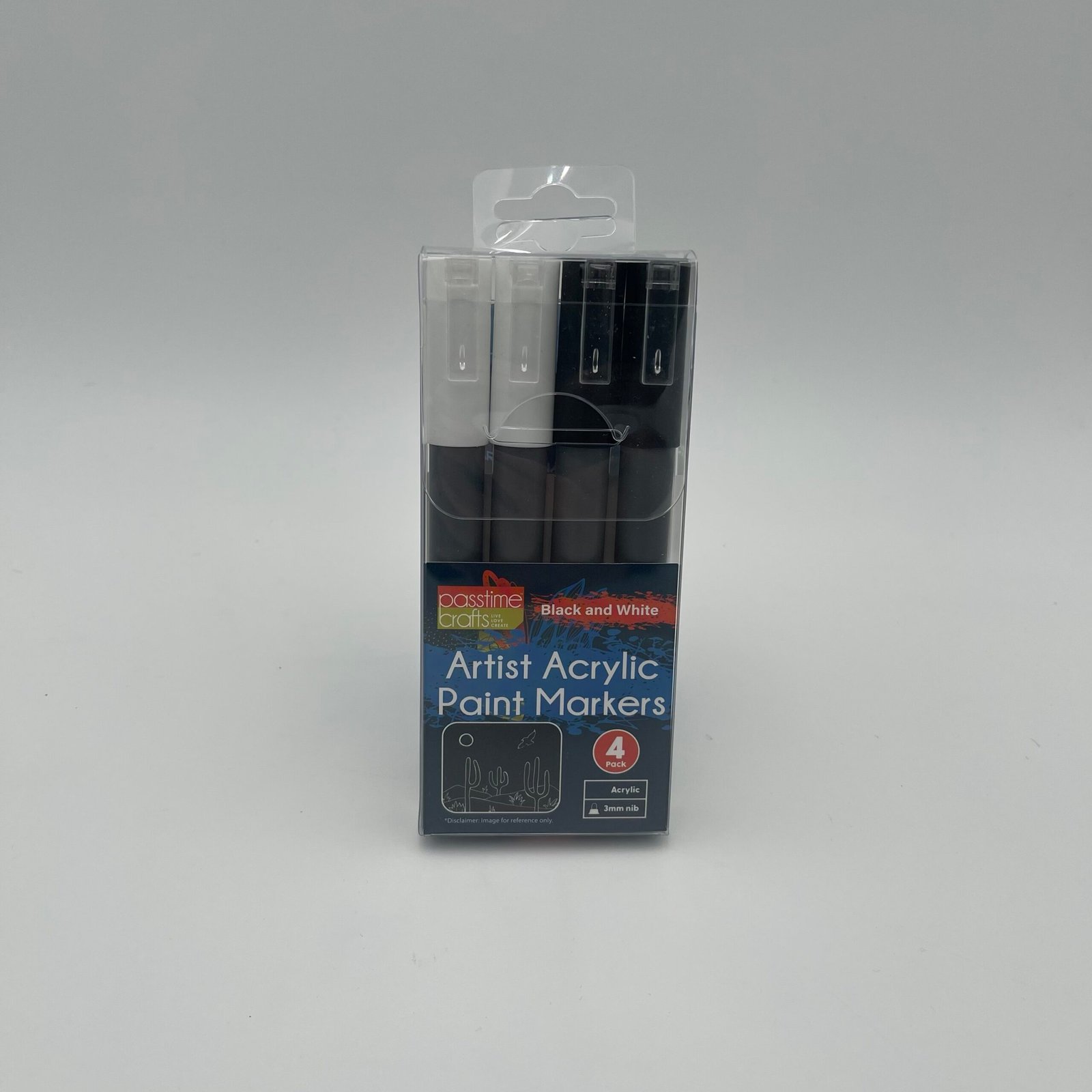 Artisan Paint Markers White and Black - 4 pack