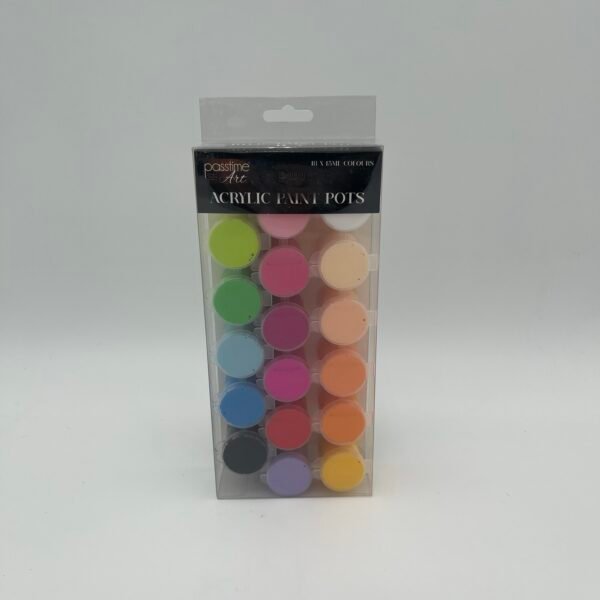Platinum Art - Acrylic Paint Pots 18 x 15ml