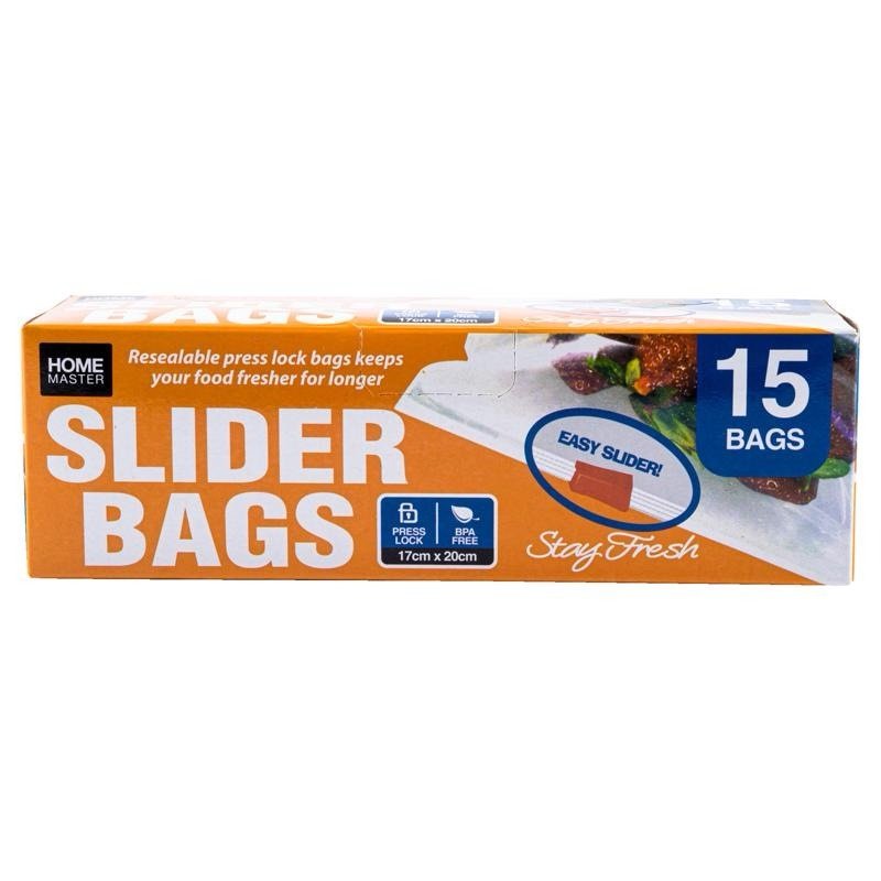 Slider Bags (17x20cm) 15pk