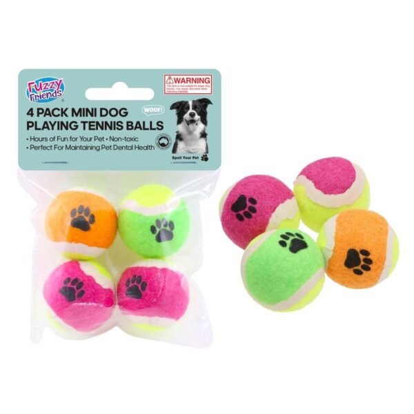 4pk Mini Tennis Balls
