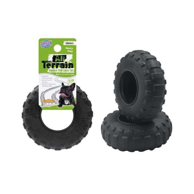 All Terrain Heavy Duty Rubber Tyre Dog Toy Small