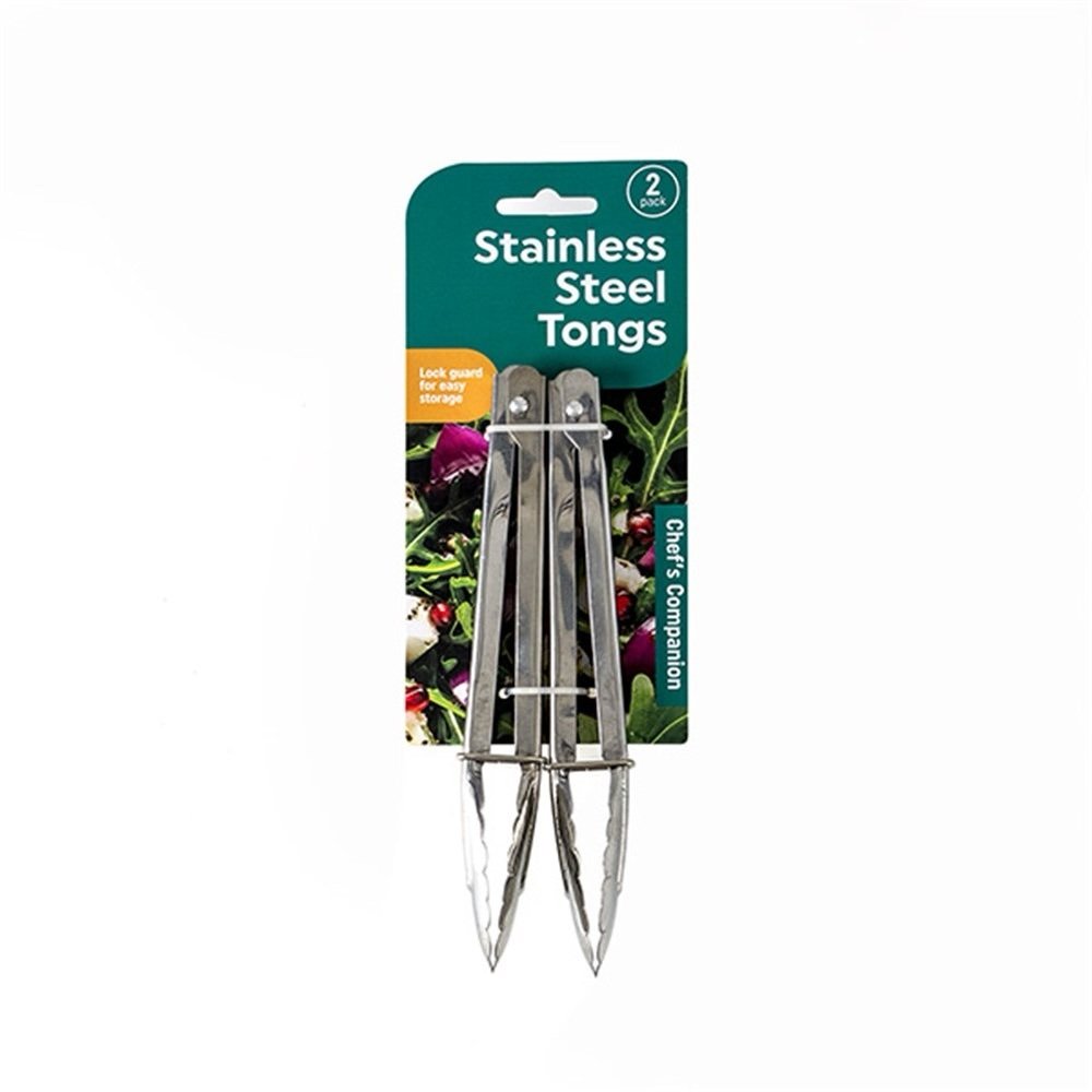 Stainless Steel 7inch Tongs 2pk