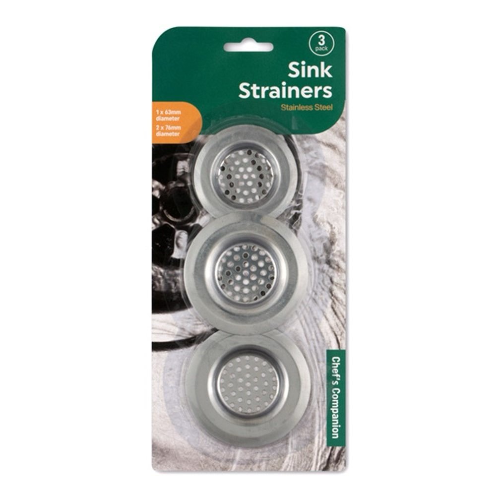 Set of 3 Sink Strainers