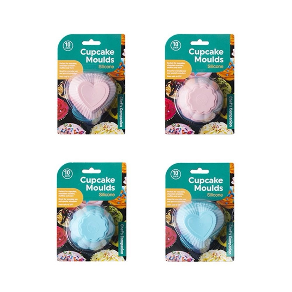 Silicone Cupcake Mould 10pk