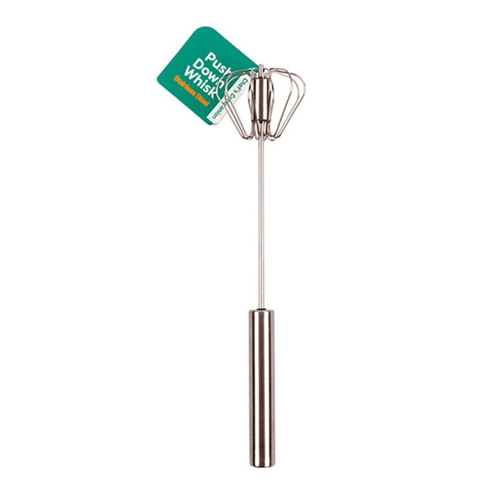 Stainless Steel Push-Down Whisk
