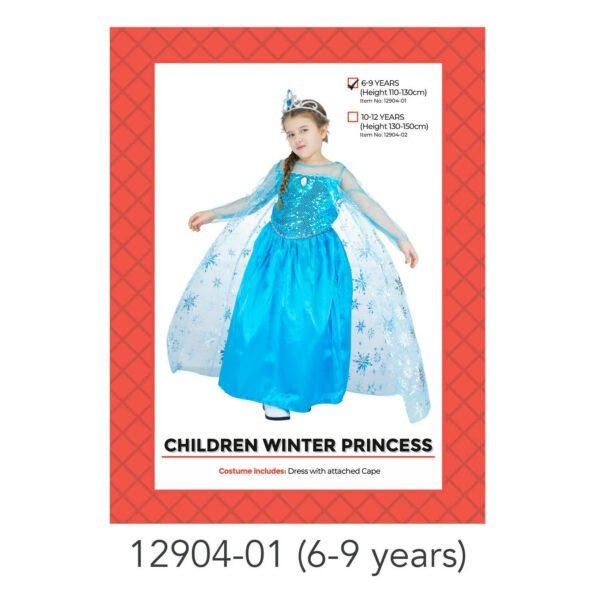 Children Winter Princess Costume 6-9 years