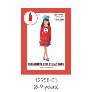 Children Red Thing 1 Girl Costume 6-9 Years