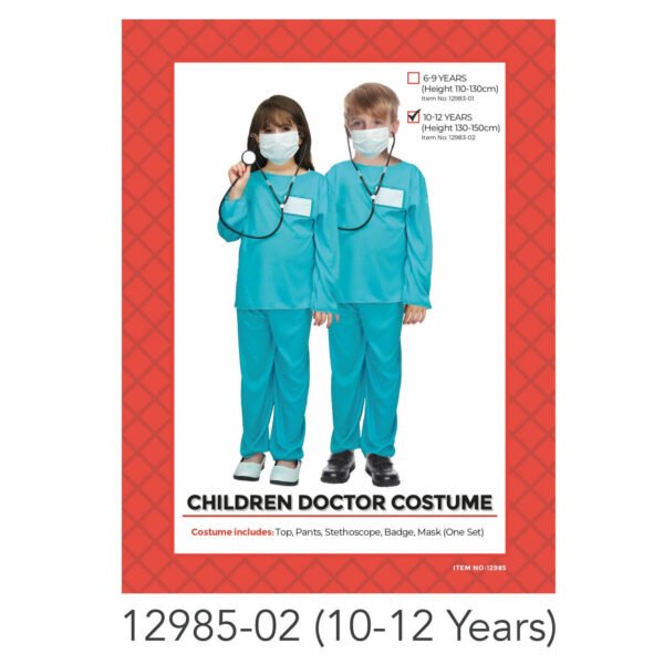 Children Doctor Costume 10-12 years