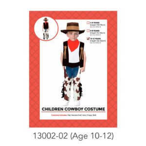 Children Cowboy Wild West Costume 10-12 Yrs