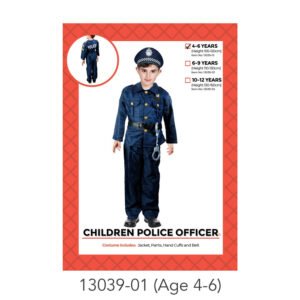 Children Police Costume 4-6 years