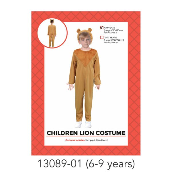 Children Lion Costume (6-9 years)