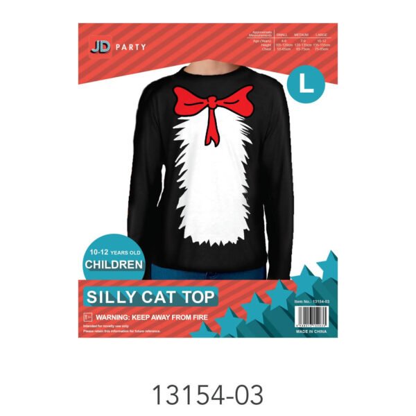 Adult Silly Cat Top (L)