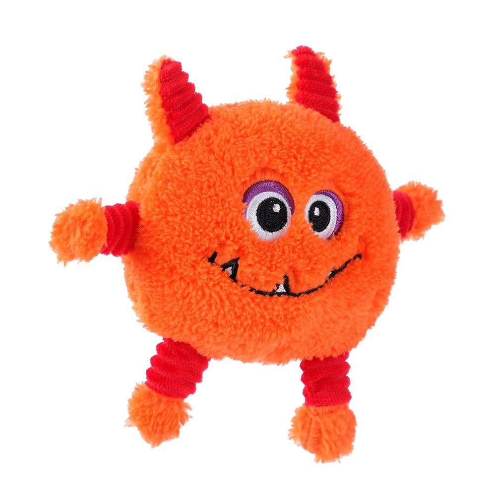 Mini Monster Plush Pet Toy Orange