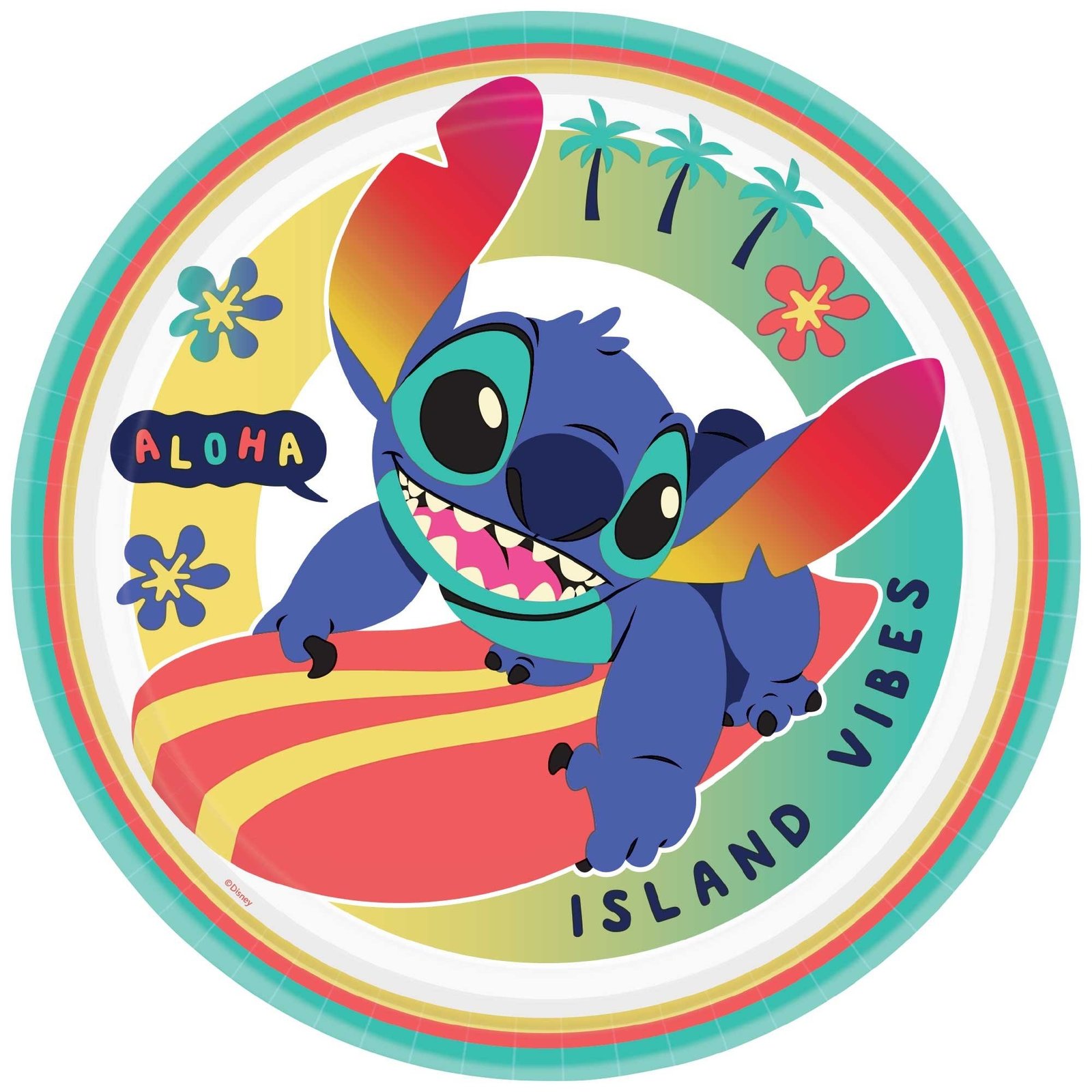 Lilo & Stitch 9in/23cm Paper Plates 8pcs
