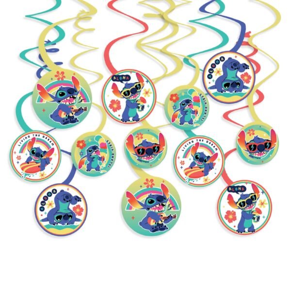 Lilo & Stitch Hanging Spiral Deco 12pcs