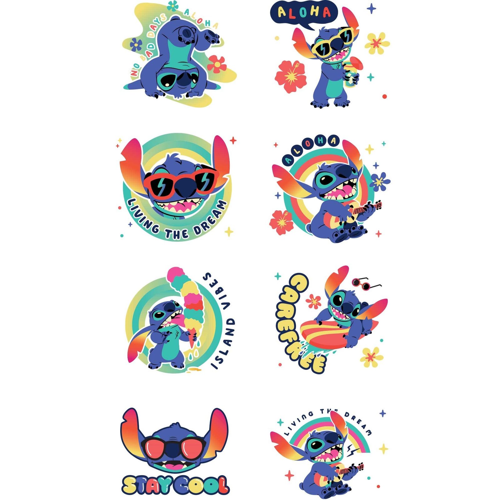Lilo & Stitch Tattoo Favours 8pcs