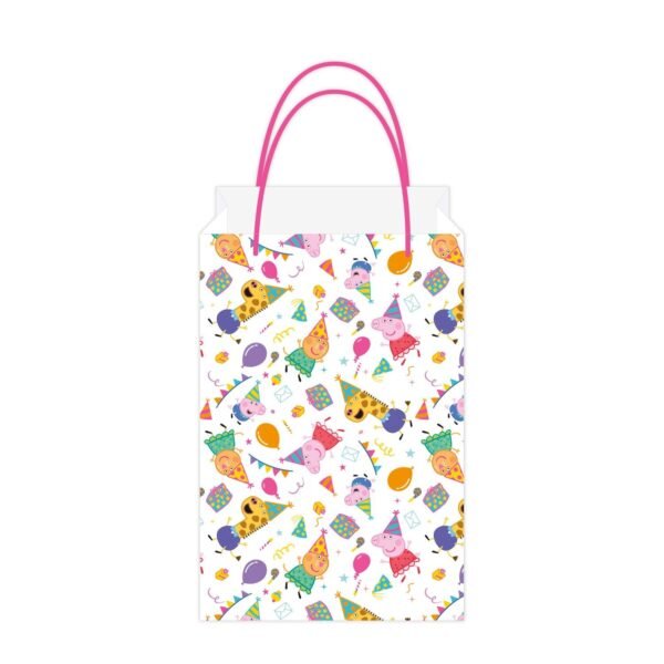 8 Peppa's Party Kraft Bags