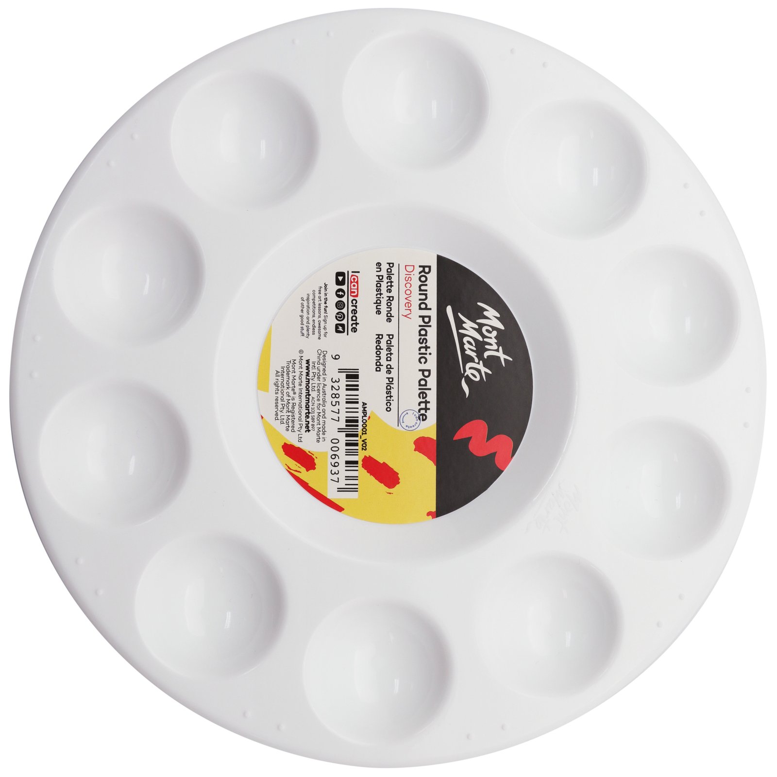 Round Plastic Palette 17cm
