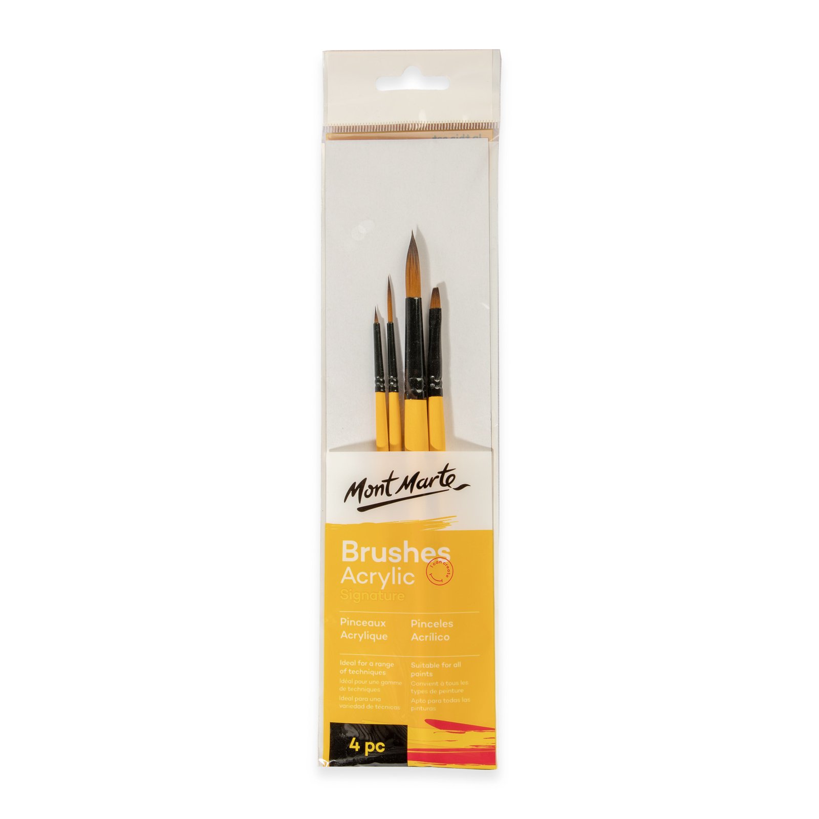 Gallery Series Brush Set Acrylic 4pc