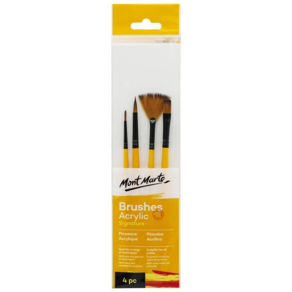 Gallery Series Brush Set Acrylic 4pc