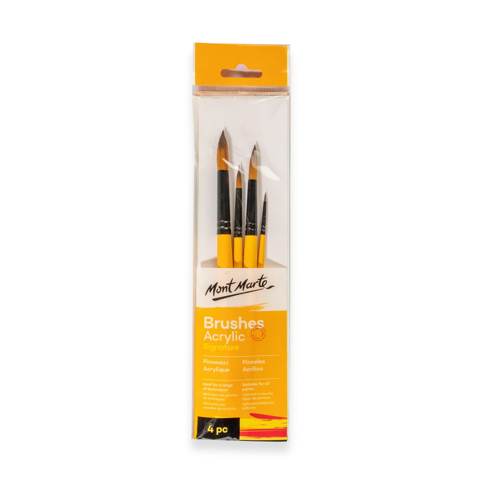 Gallery Series Brush Set Acrylic 4pc