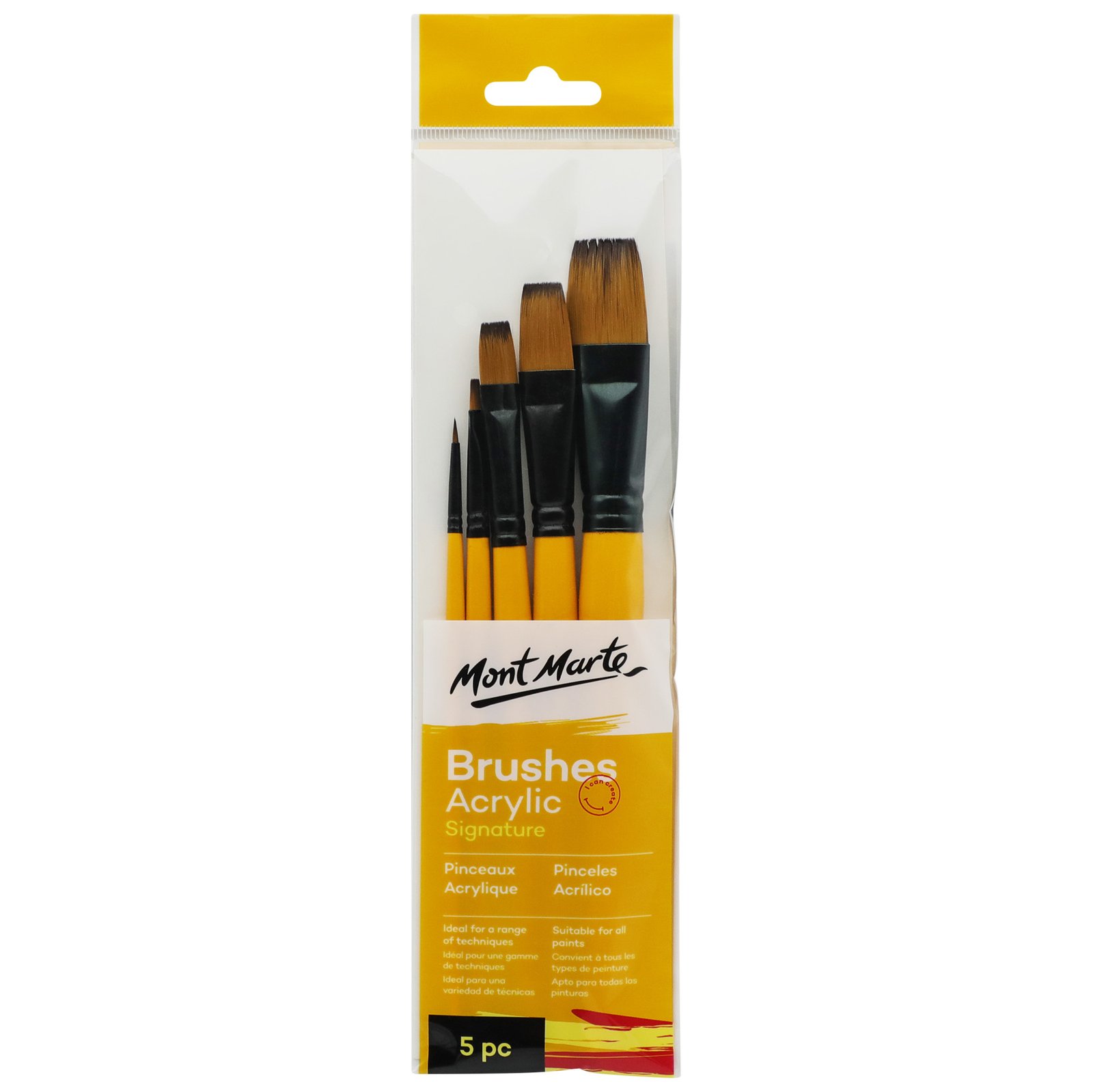 Gallery Series Brush Set Acrylic 5pc