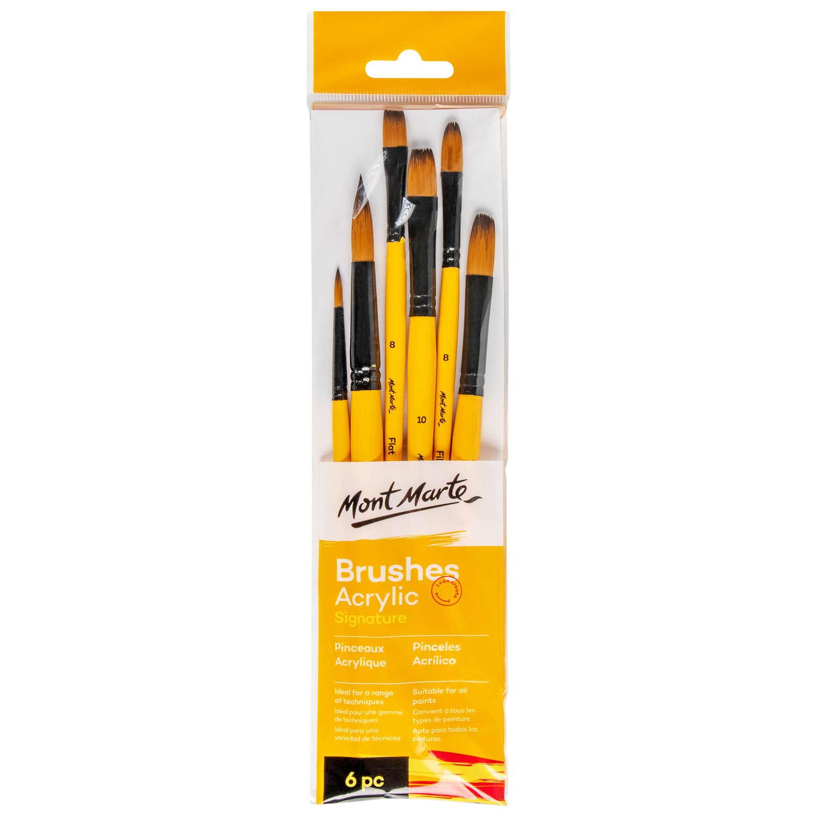 Gallery Series Brush Set Acrylic 6pc