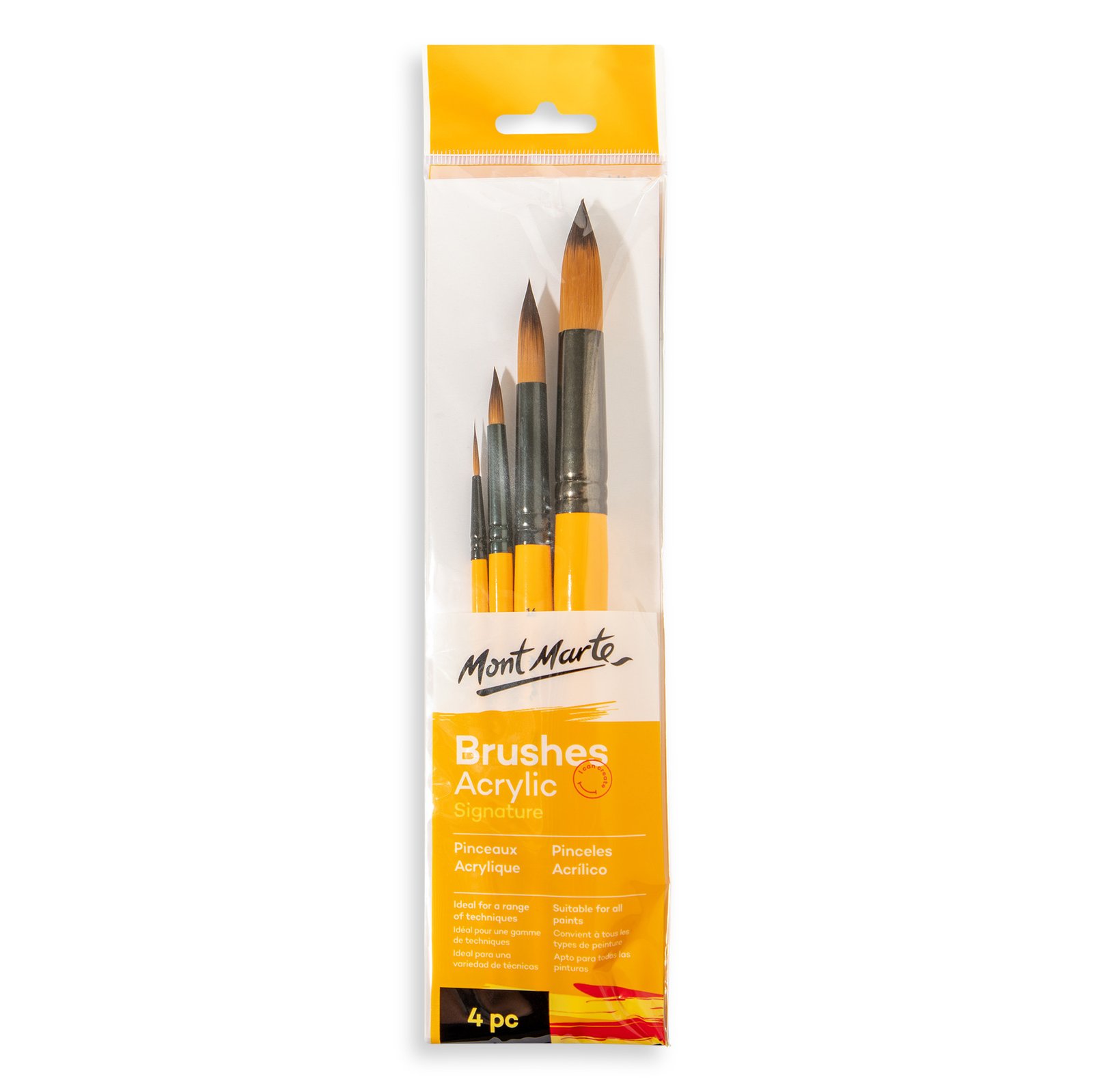 Gallery Series Brush Set Acrylic 4pc