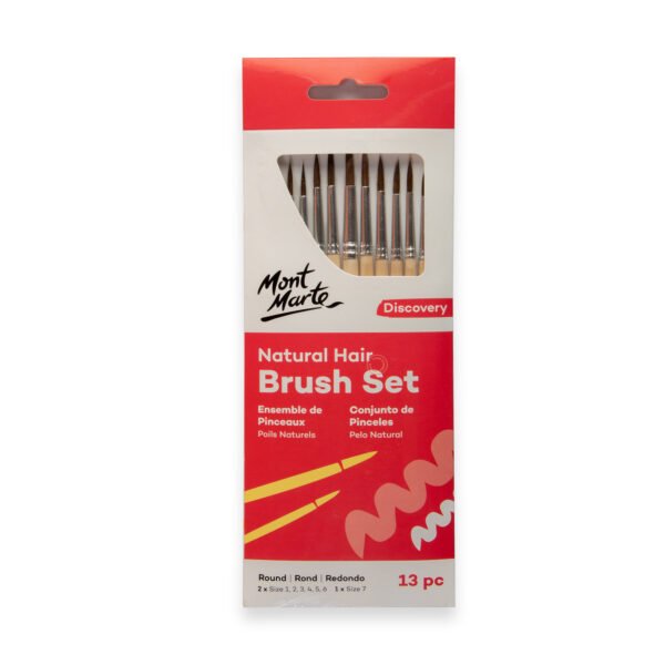 Natural Hair Round Brush Set 13pc