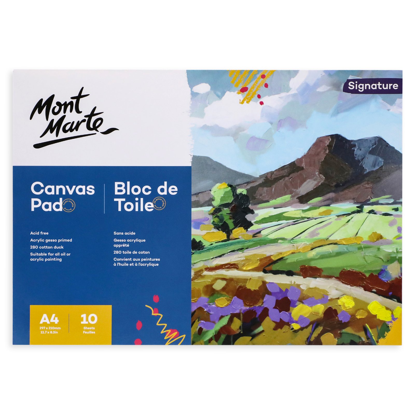 Canvas Pad A4 10 Sheets