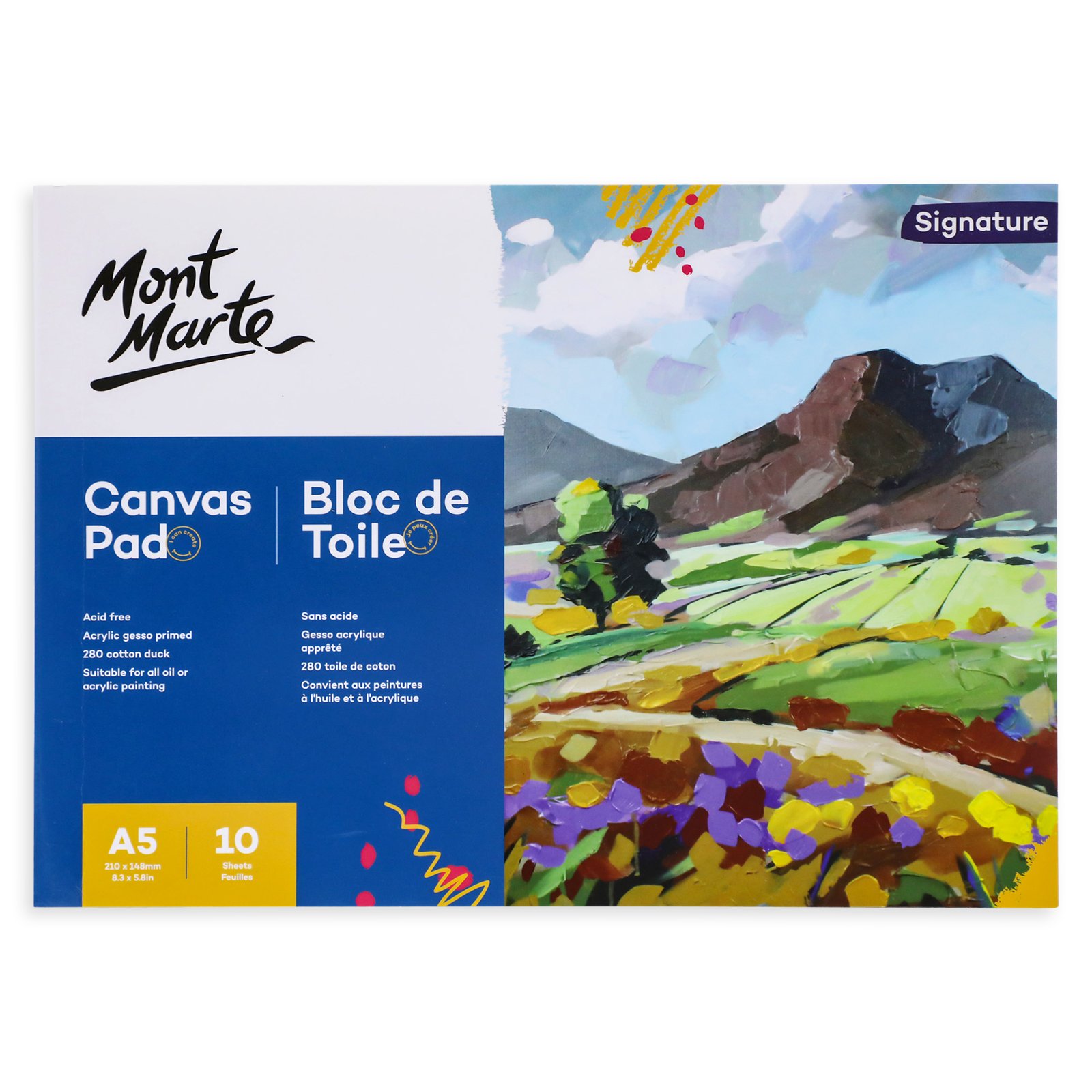 Canvas Pad A5 10 Sheets