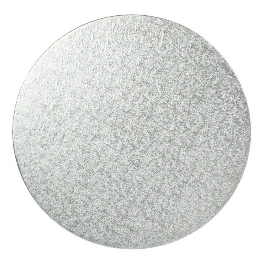 10in Round 5mm Masonite Cake Board - Silver (10 Pack)