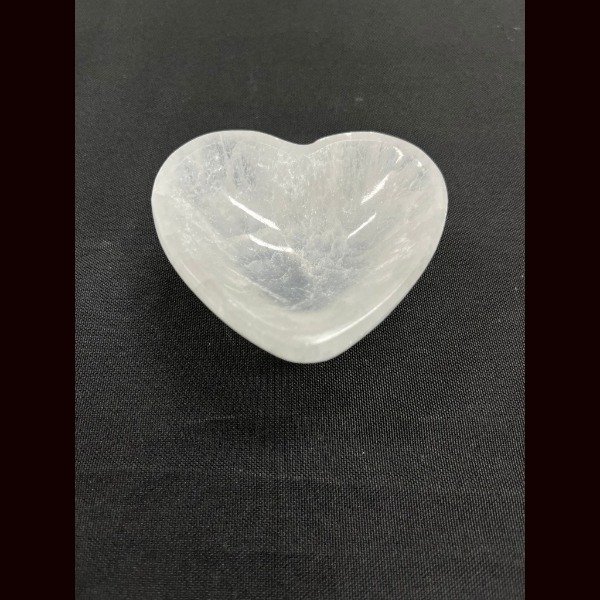 Selenite Heart Bowl 6 Cms (1 Piece)