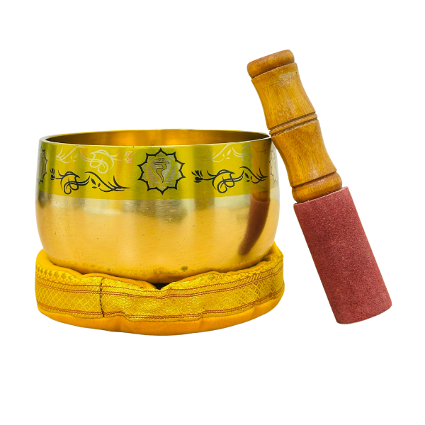 Brass Singing Bowl 4.5"- Solar Plexus Chakra Ylw