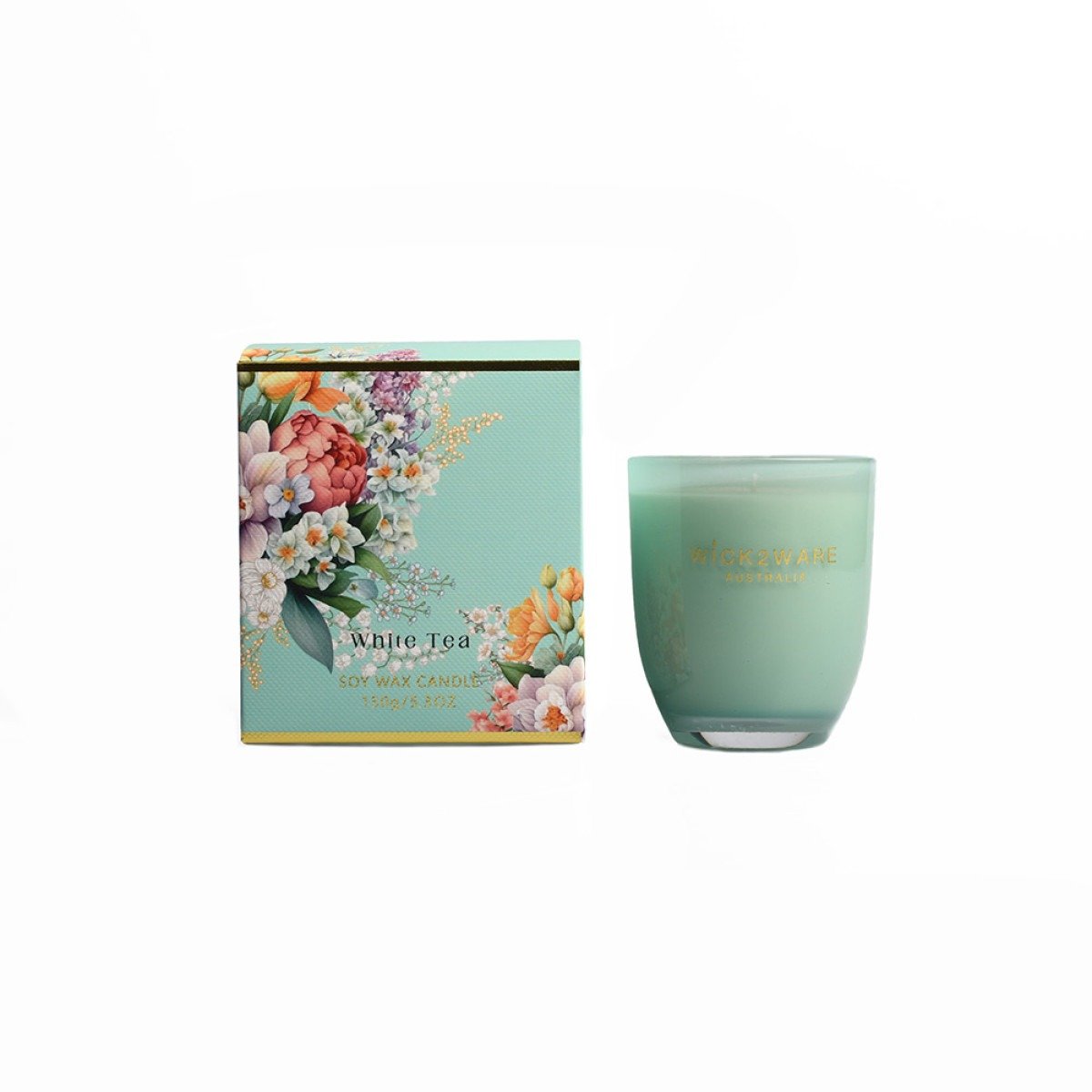 Soy Candle Jar 150g -  White Tea