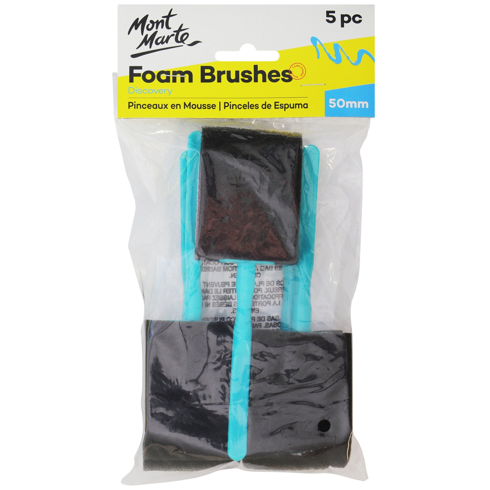 Foam Hobby Brush 505pc Poly Bag