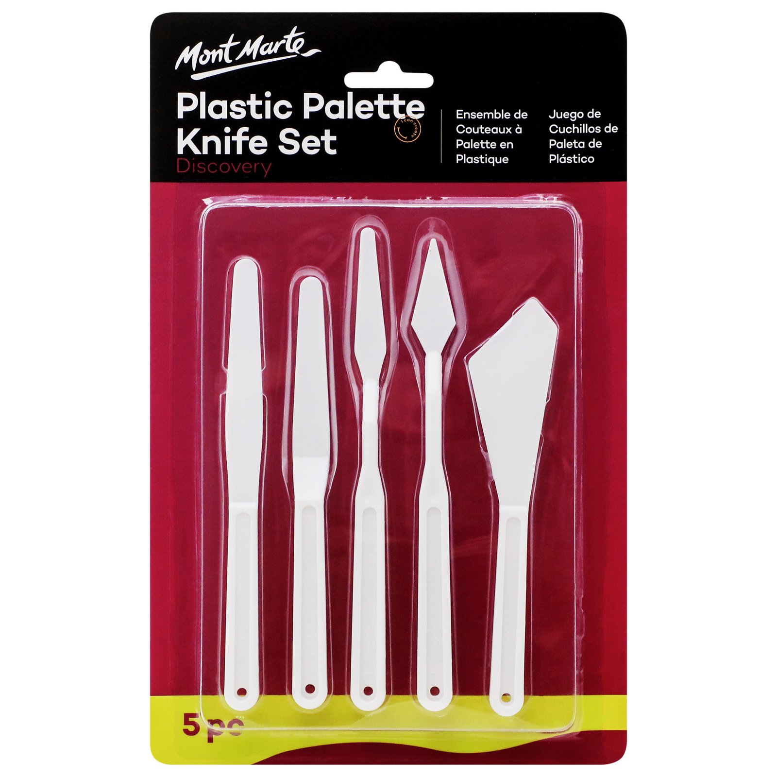 Plastic Palette Knife Set 5pc
