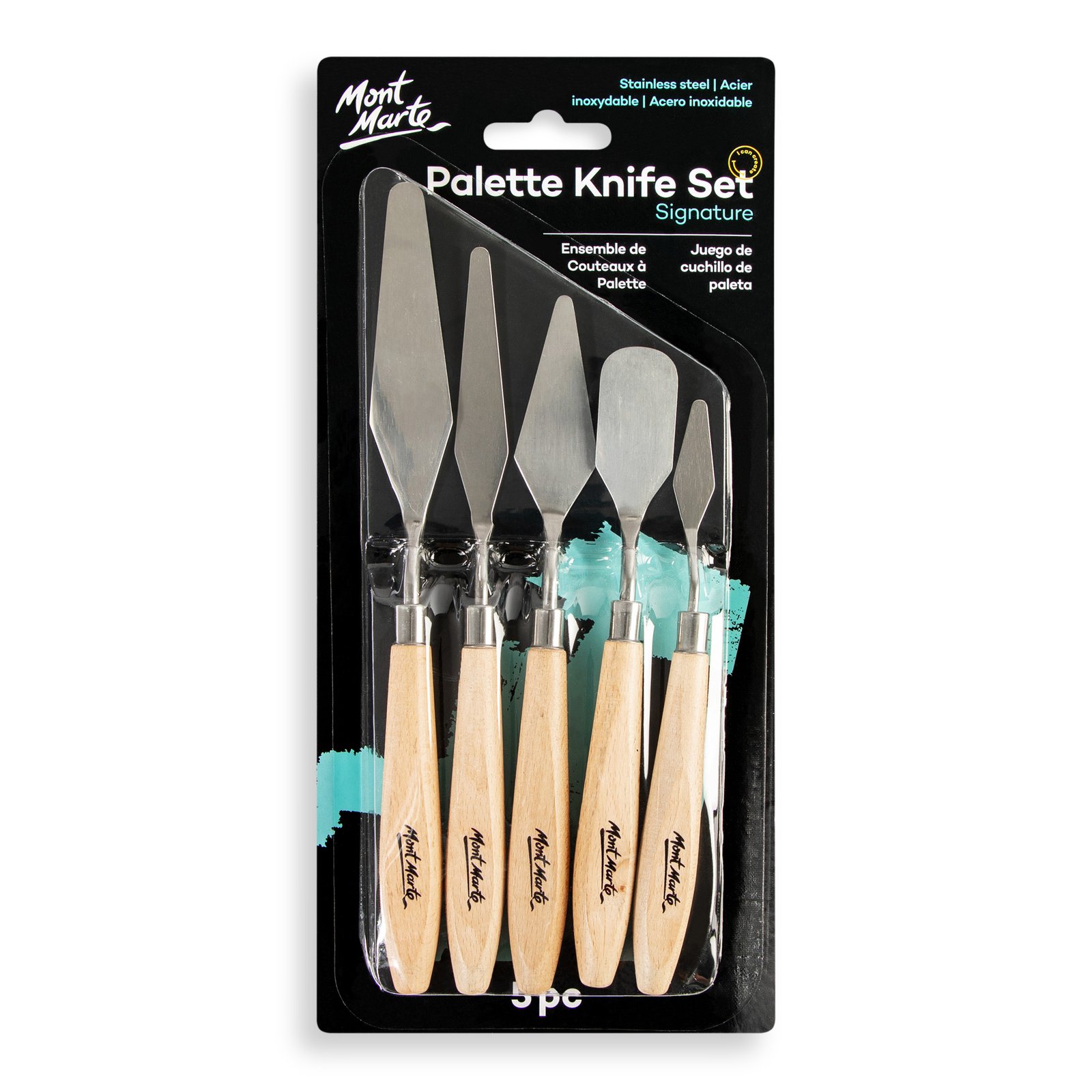 Stainless Palette Knife Set 5pc