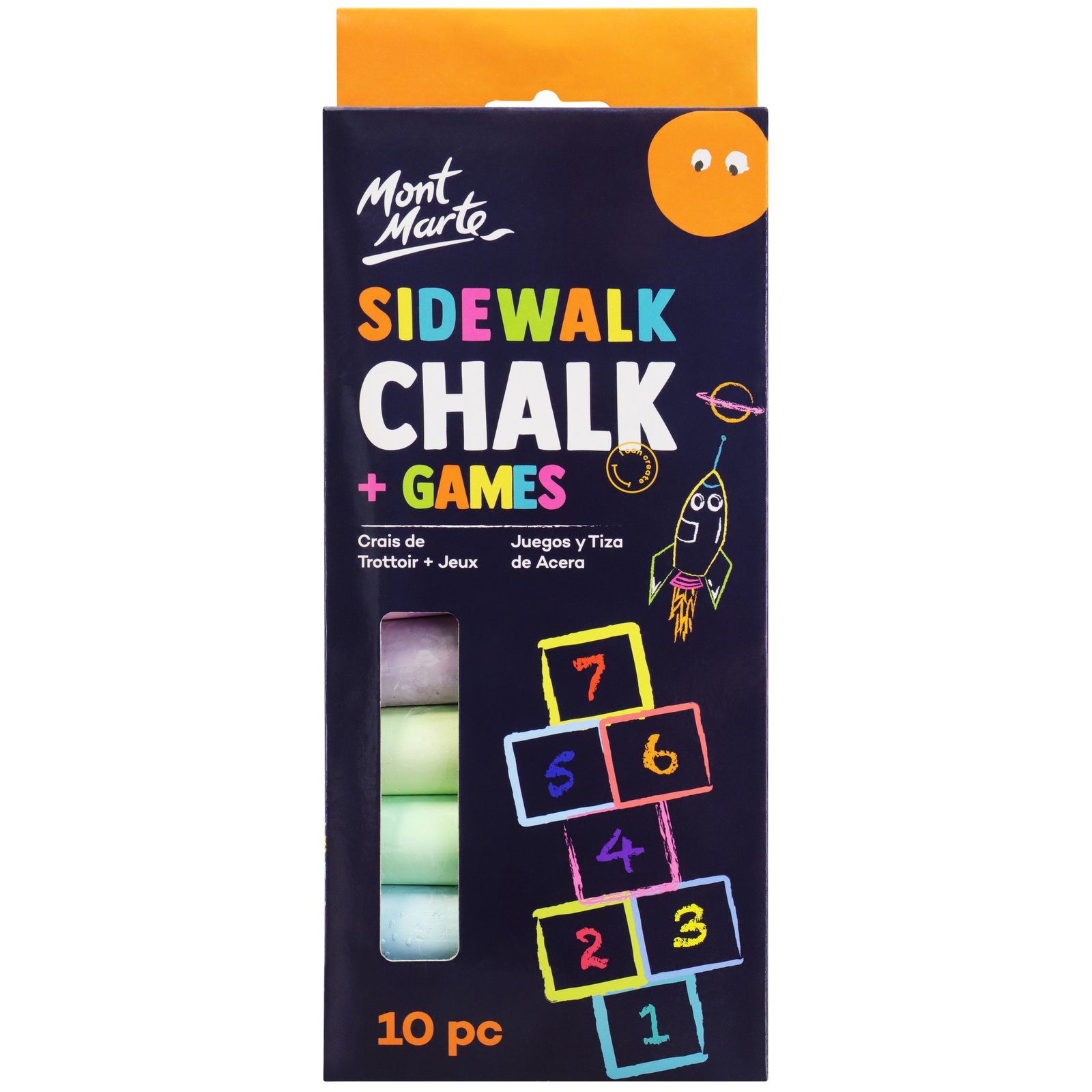 Sidewalk Chalk and Games 10pc