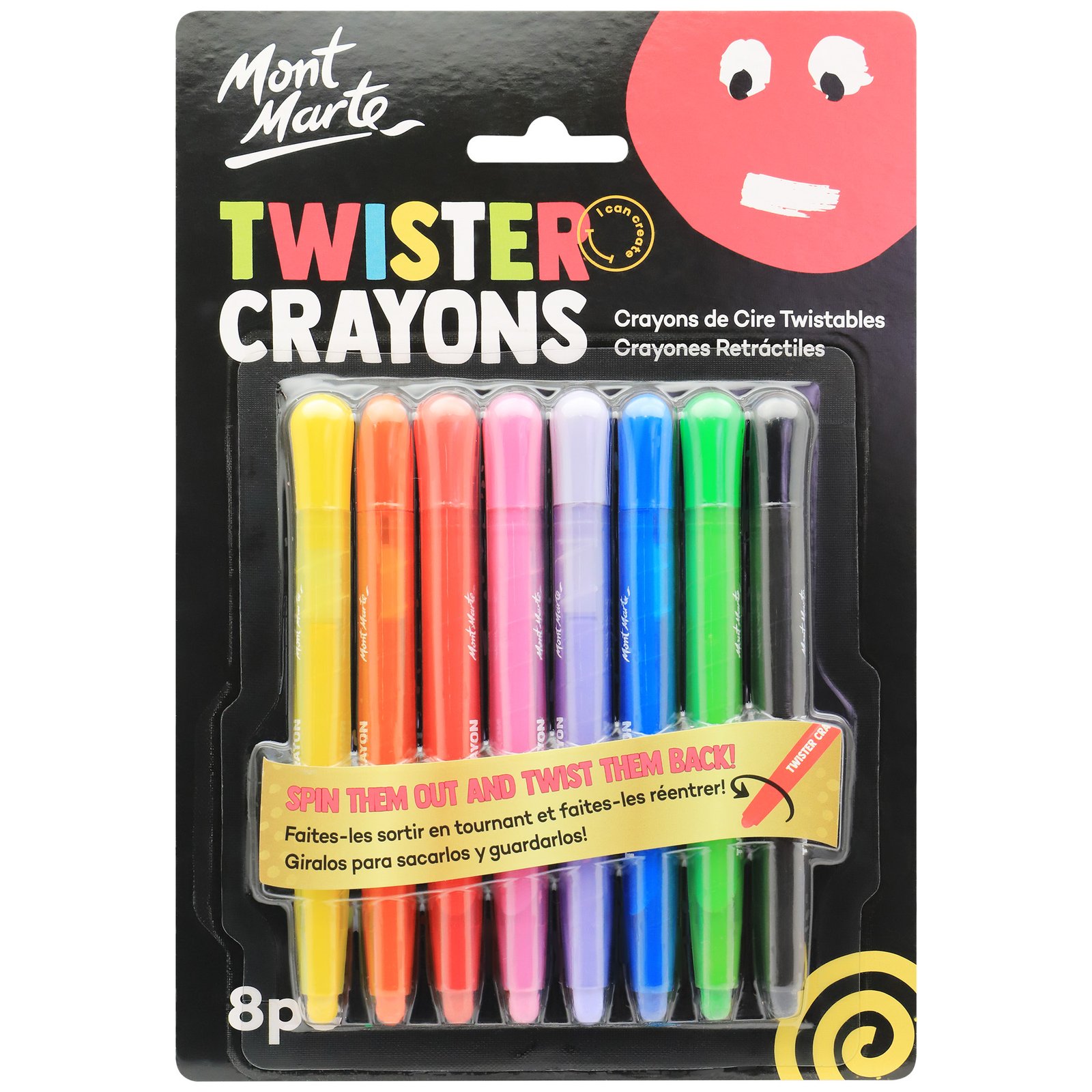 Twister Crayons 8pc