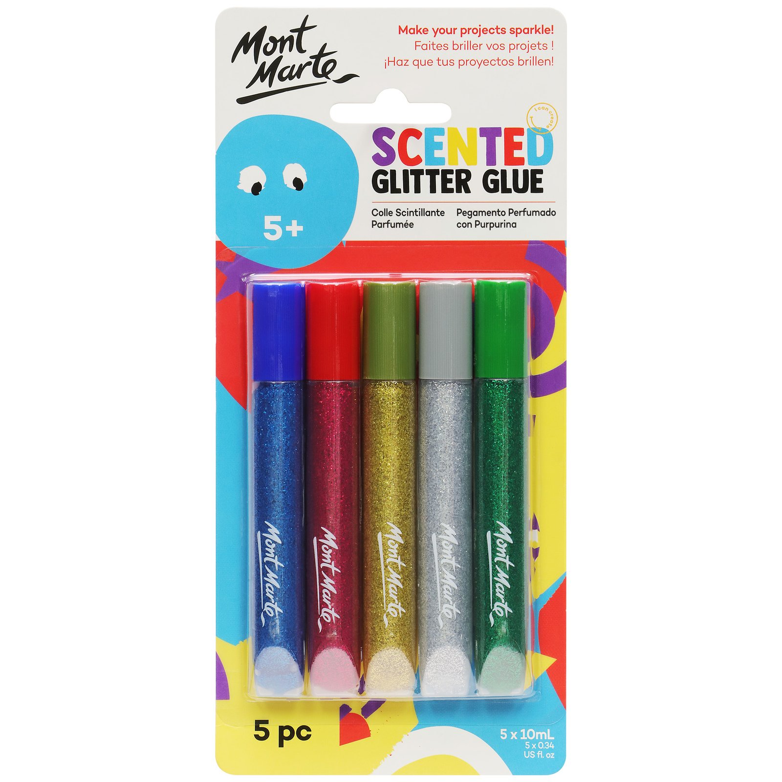 Scented Glitter Glue 5pc