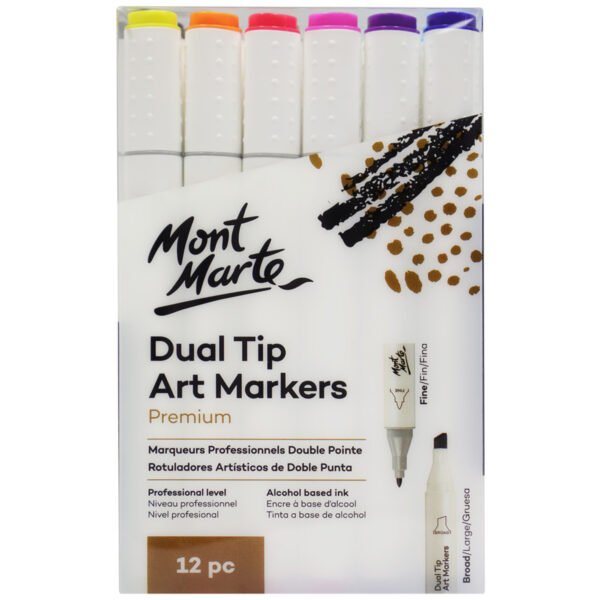 Dual Tip Alcohol Art Markers 12pc
